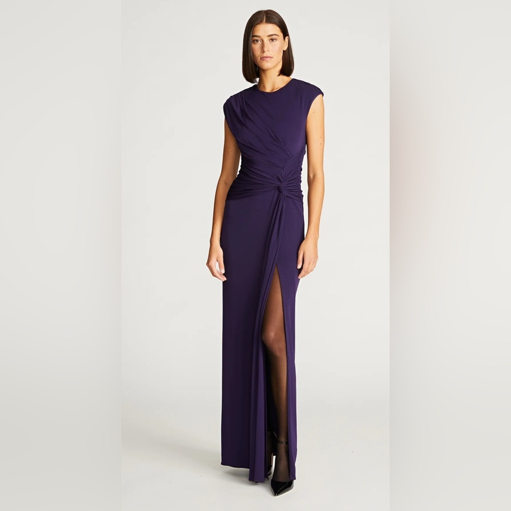 HALSTON GIOVANNA GOWN IN MATTE JERSEY